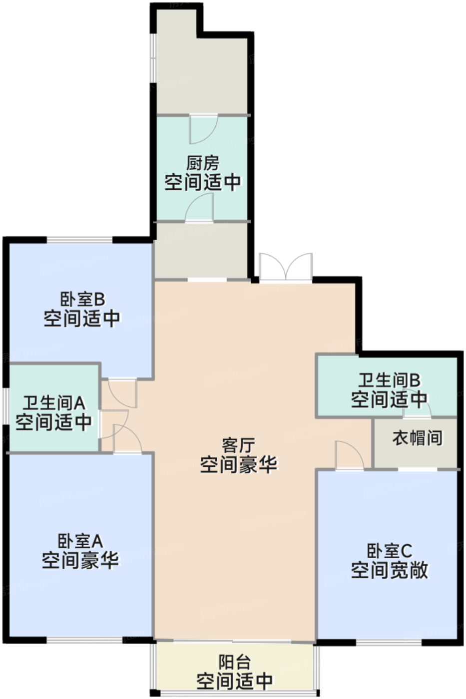 5号楼15-31层02室户型