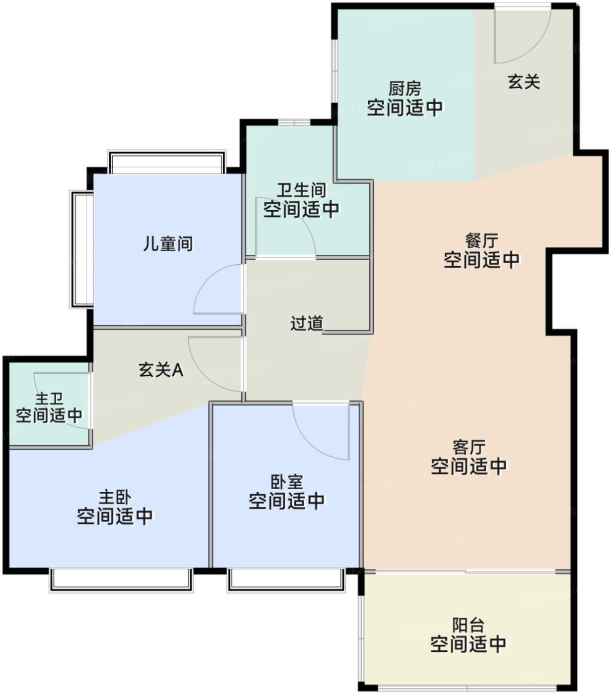 82㎡A户型